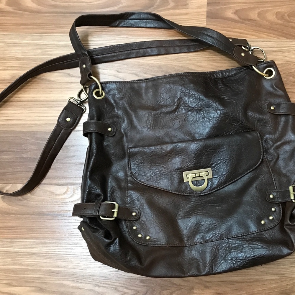 ASOS Large Brown Shoulder Crossbody Bag EUC